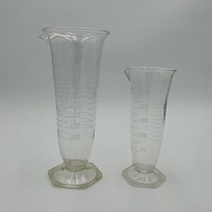 VINTAGE Mixology Glasses with etched measurements
